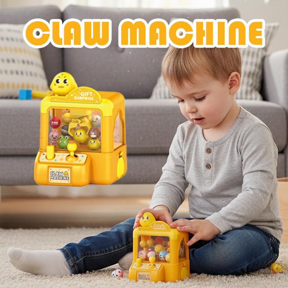 Vending Arcade Games - ตู้คีบตุ๊กตาอาร์เคดสุดน่ารัก เครื่องเล่นเกมอิเล็กทรอนิกส์ ปรับระดับได้ พร้อมเสียงเพลง ของขวัญวันเกิดสำหรับเด็ก