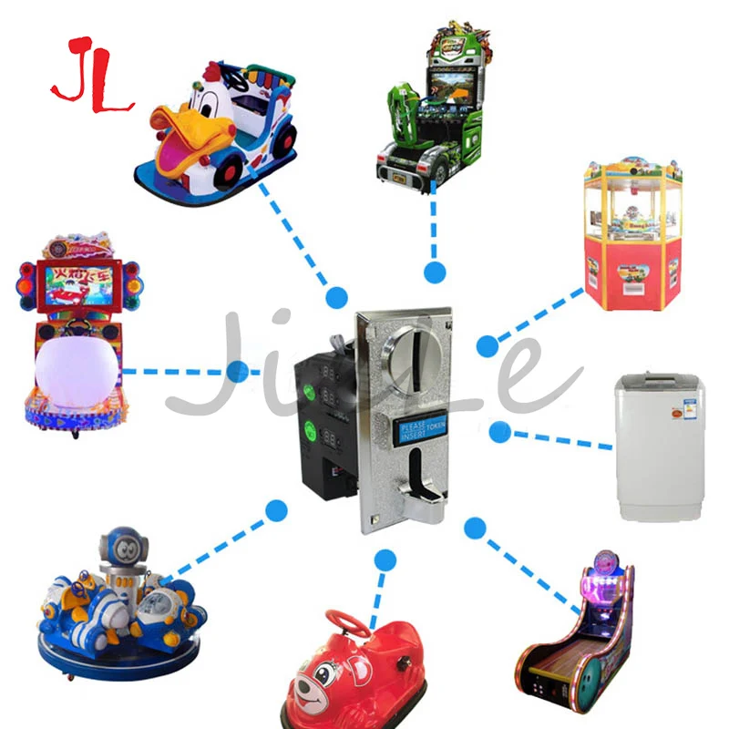 Arcade Ticket Machine - ตัวรับเหรียญหลายชนิด ตัวรับเหรียญแบบม้วนลงอัตโนมัติ กลไกเลือกเหรียญ สำหรับตู้ขายสินค้าอัตโนมัติ เกมอาร์เคด ตั๋ว