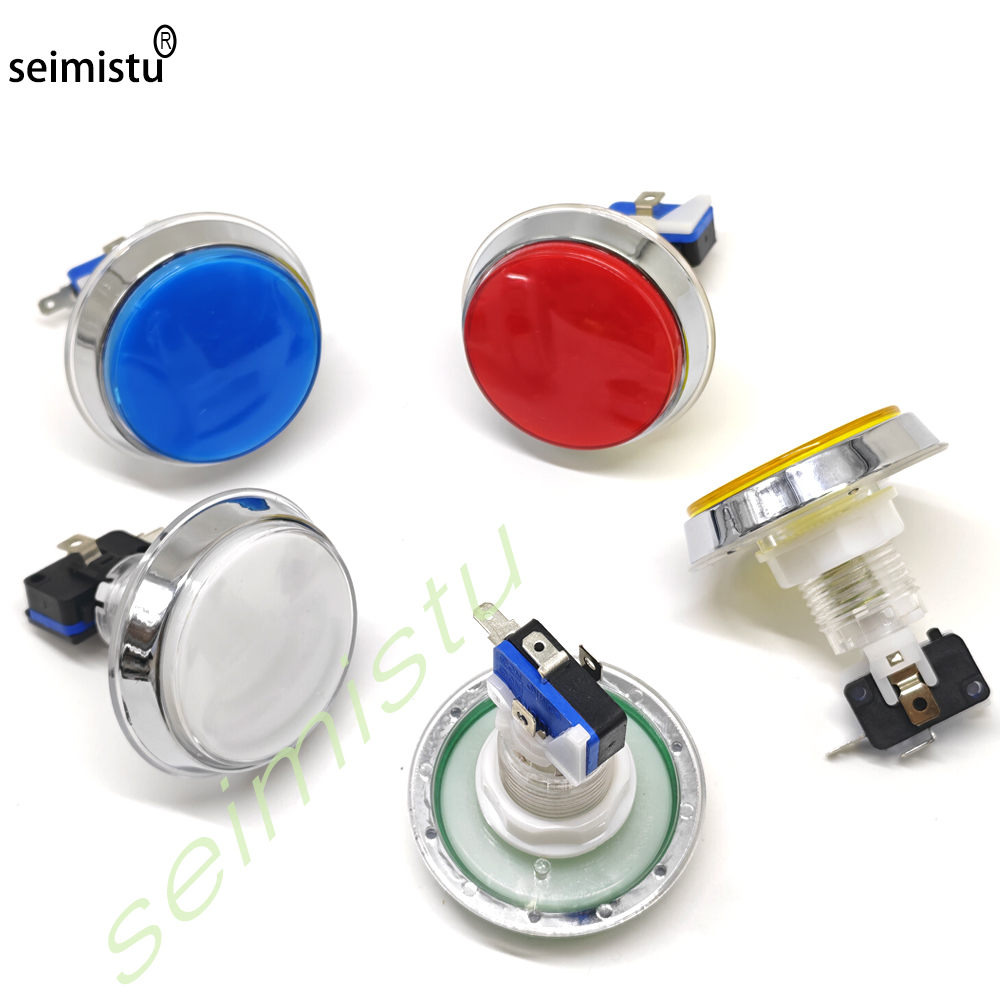 ปุ่ม LED แบบแบนโครเมียม 12V ขน - Vending Arcade Games บทวิจารณ์และราคา