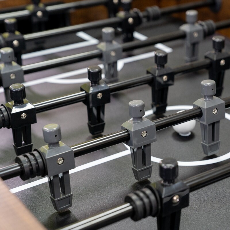 โต๊ะฟุตบอลไม้เนื้อแข็งและโลหะ  - Foosball Table Commercial บทวิจารณ์และราคา