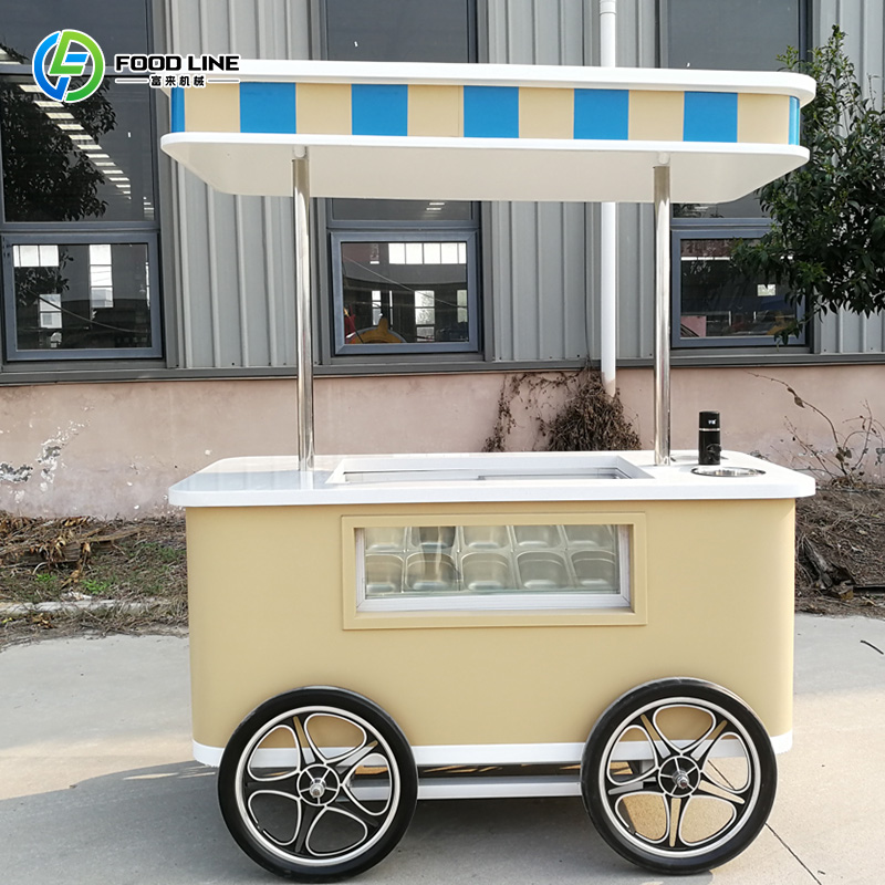 รถขายไอศกรีมไฟฟ้าแบบปรับแต่งได - Hot Dog Vending Cart บทวิจารณ์และราคา