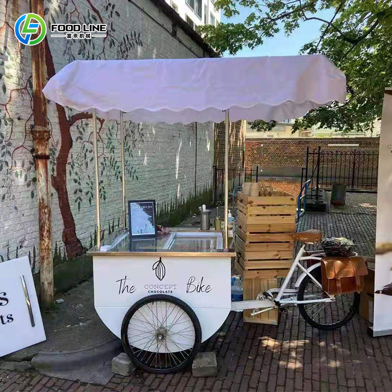 รถขายไอศกรีมไฟฟ้าแบบปรับแต่งได - Hot Dog Vending Cart บทวิจารณ์และราคา