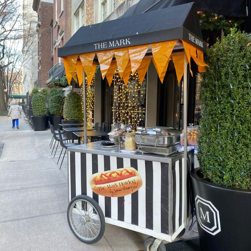 รถเข็นขายอาหารเคลื่อนที่แบบกำห - Hot Dog Vending Cart บทวิจารณ์และราคา